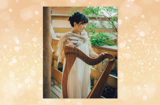 画像 梅田千晶 Chiaki Umeda(アイリッシュハープ)