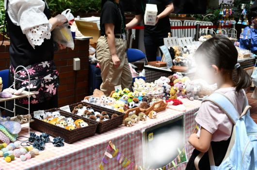 画像　ハンドメイドブース出店の様子