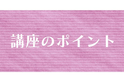 画像　講座のポイント